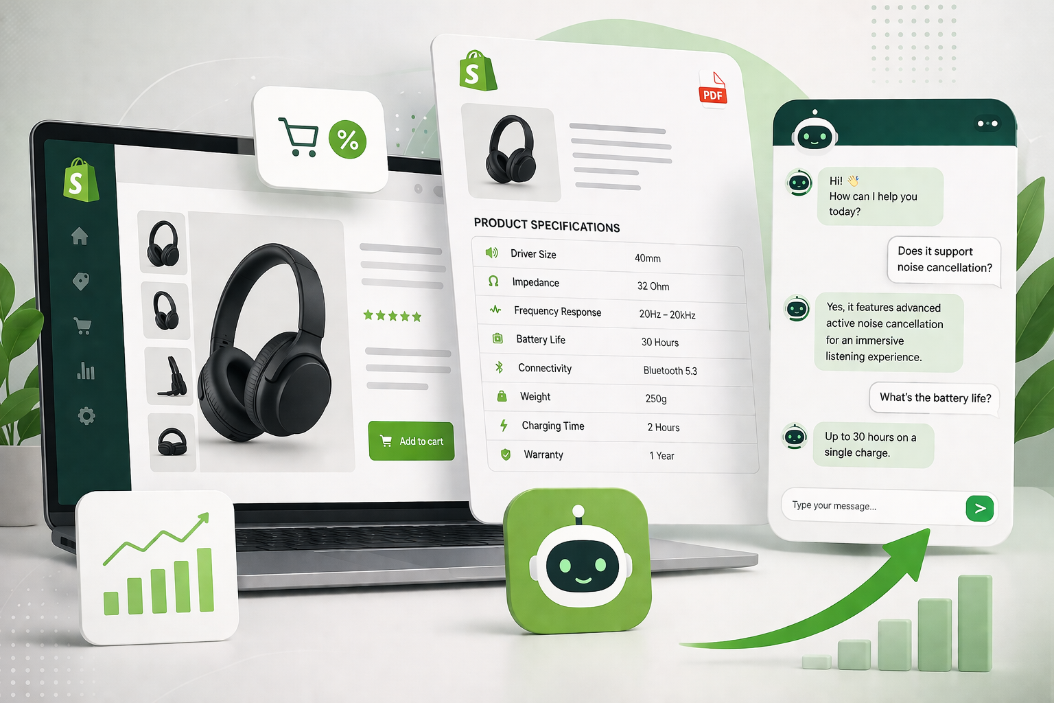 How Shopify Product Spec Sheets + AI Chatbots Increase Conversions in 2026